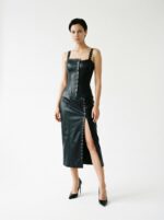 Noir Rivet Dress - Görsel 4